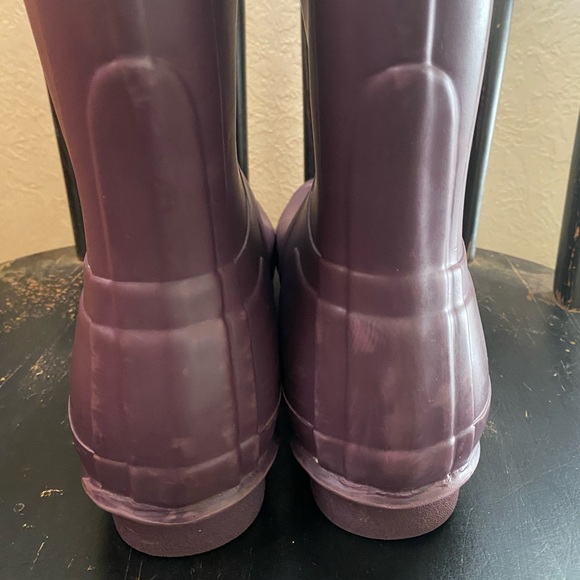 Hunter Original Tall Boots size 9 Women's Purple GUC Rubber Rain Boots - Picture 8 of 8